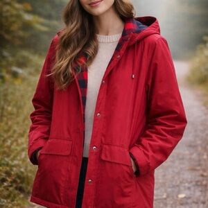 Woolrich Women's Scarlet Hooded Utility Jacket